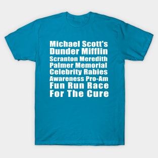 Michael Scott's Dunder Mifflin Fun Run Shirt T-Shirt  (Large Print) T-Shirt